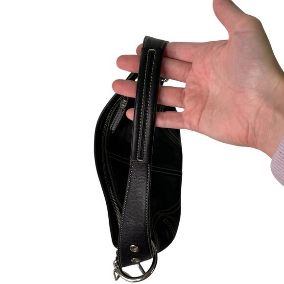 Coach 9541 Soho Small Hobo Black Leather Bag Purse Shoulder Bag Y2K Vintage - Picture 9 of 16